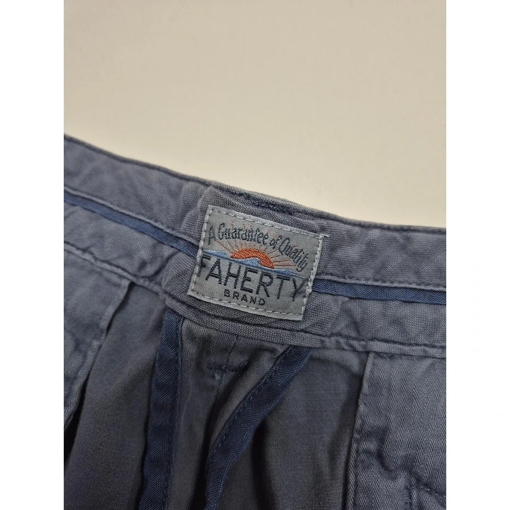 Faherty Shorts Mens 36 Blue Chino 9